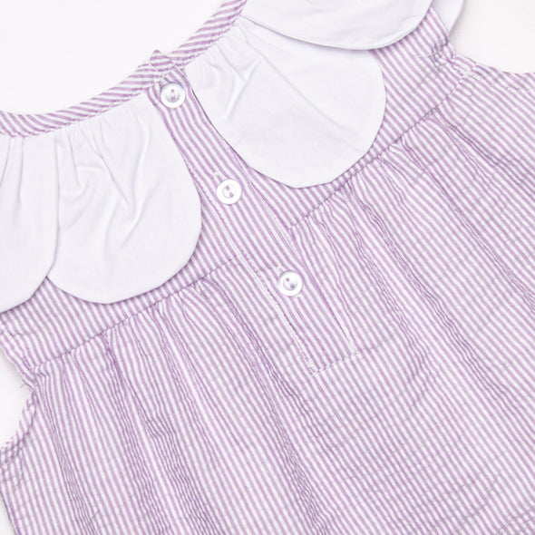 Spring Stripes Bloomer Set, Purple