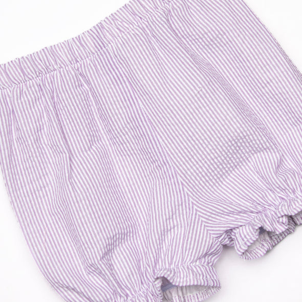 Spring Stripes Bloomer Set, Purple