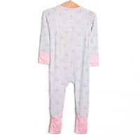 Pinstripe Picks Bamboo Zippy Pajama, Green