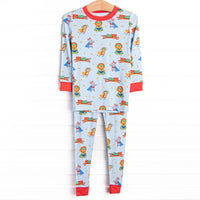 Super Sleepers Bamboo Pajama Set, Blue