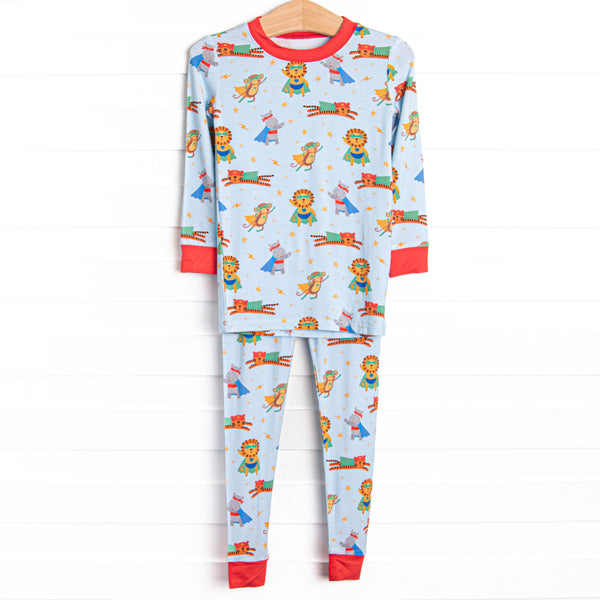 Super Sleepers Bamboo Pajama Set, Blue