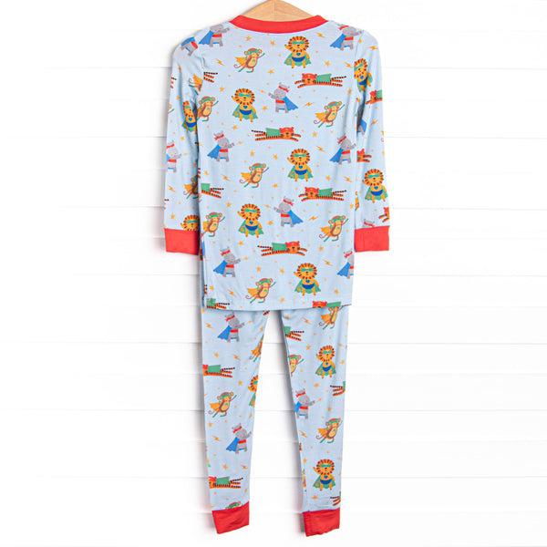 Super Sleepers Bamboo Pajama Set, Blue