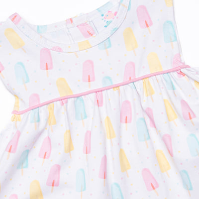 Popsicle Polka Dots Bloomer Set, Pink