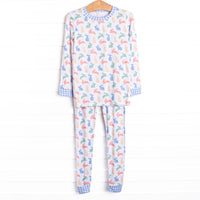 Cottontail Colors Bamboo Pajama Set, Blue