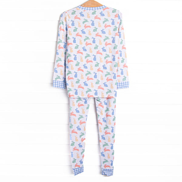 Cottontail Colors Bamboo Pajama Set, Blue