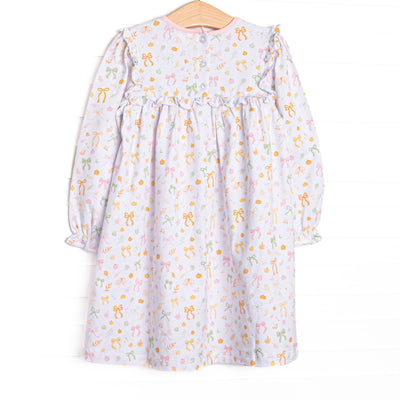 Pinwheel Pumpkin Patch Dress, Pink