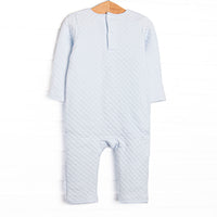 Caden Quilted Romper, Blue