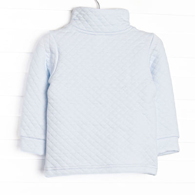 Caden Quilted Pullover, Blue