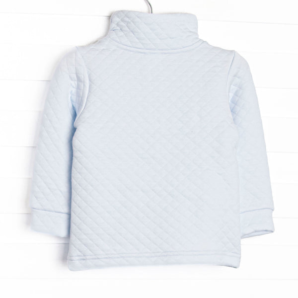 Caden Quilted Pullover, Blue