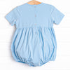 Golden Days Smocked Boy Bubble, Blue