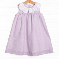 Spring Stripes Dress, Purple
