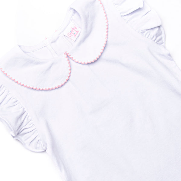Nell Knit Collared Top, (2 Colors)