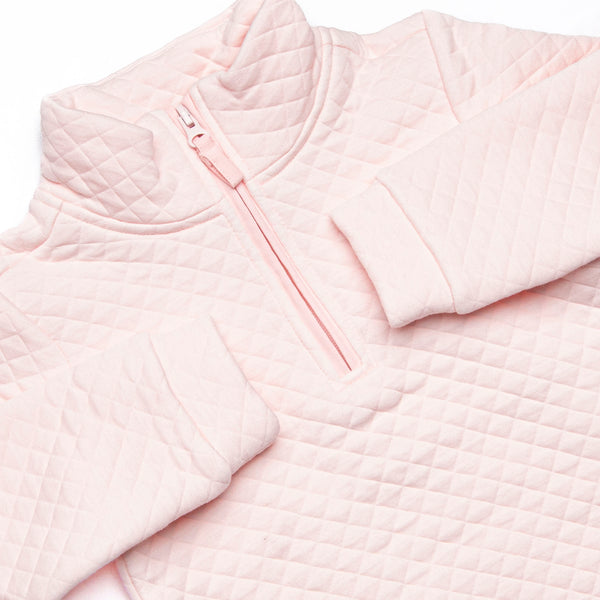 Courtney Quilted Pullover, Pink