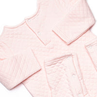 Courtney Quilted Romper, Pink