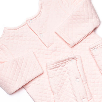 Courtney Quilted Romper, Pink