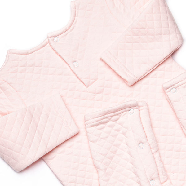 Courtney Quilted Romper, Pink