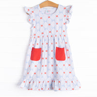 Perfectly Polished Pocket Dress, Red