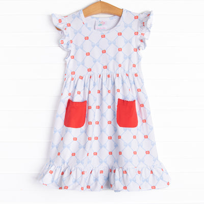 Perfectly Polished Pocket Dress, Red