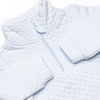 Caden Quilted Pullover, Blue