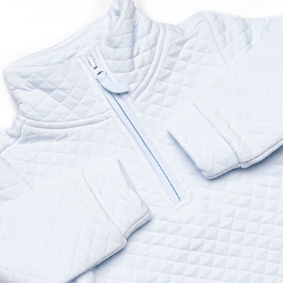 Caden Quilted Pullover, Blue
