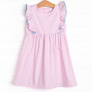 Darcy Dress, Pink Stripe