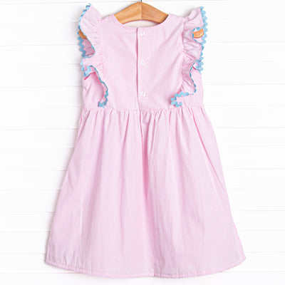 Darcy Dress, Pink Stripe