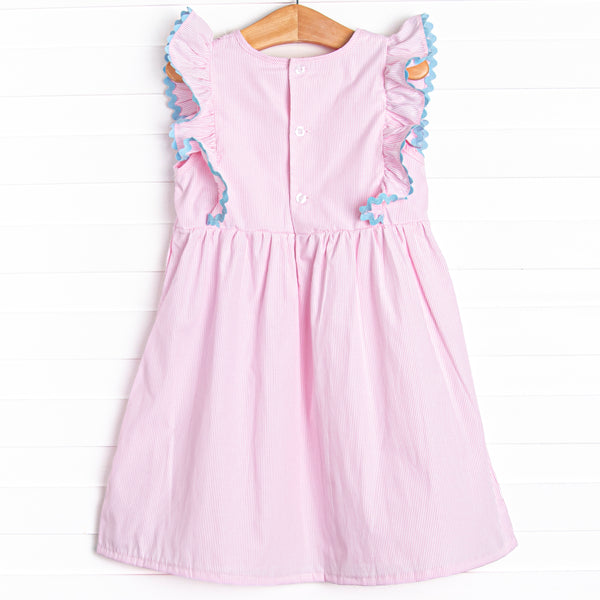 Darcy Dress, Pink Stripe