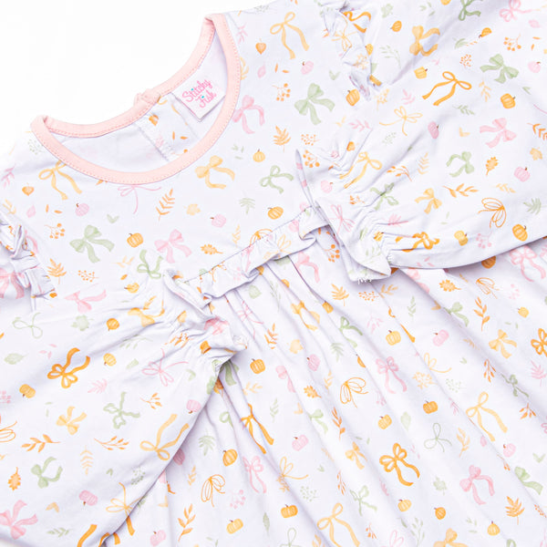 Pinwheel Pumpkin Patch Dress, Pink