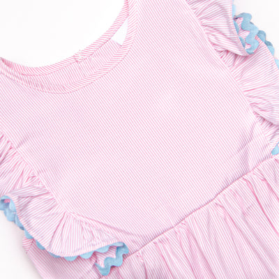 Darcy Dress, Pink Stripe