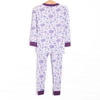Tailgates and Touchdowns Bamboo Pajama Set, Purple