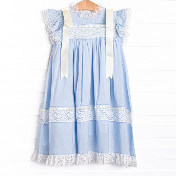 Iris Heirloom Dress, Blue