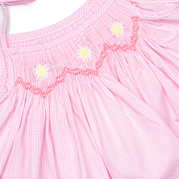 Darling Daisies Smocked Dress, Pink