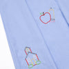 School House Embroidered Dress, Blue
