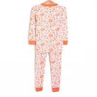 Tailgates and Touchdowns Bamboo Pajama Set, Orange