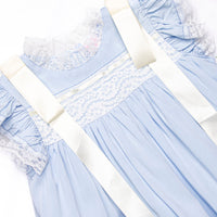Iris Heirloom Dress, Blue