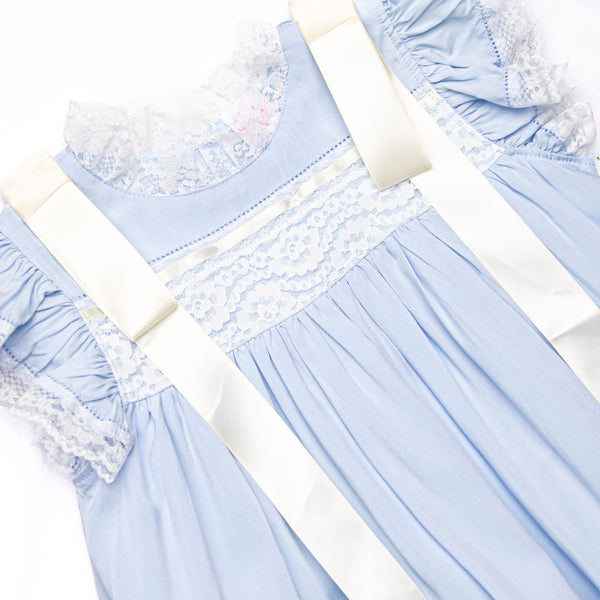 Iris Heirloom Dress, Blue