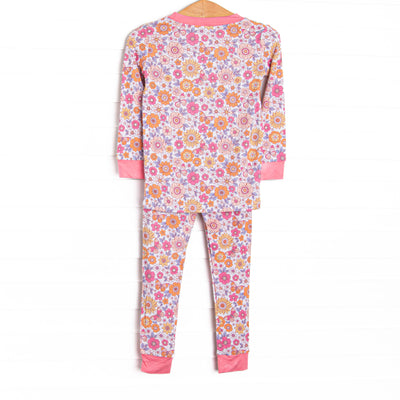 Bedtime Butterflies Bamboo Pajama Set, Pink