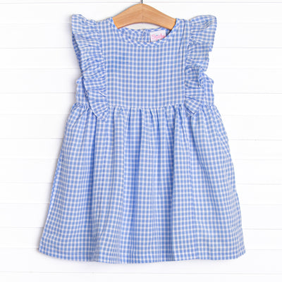 Tatum Dress, Blue Gingham
