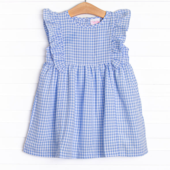 Tatum Dress, Blue Gingham