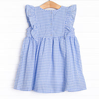 Tatum Dress, Blue Gingham
