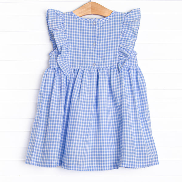 Tatum Dress, Blue Gingham