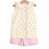 Lemonade Lady Ruffle Short Set, Pink