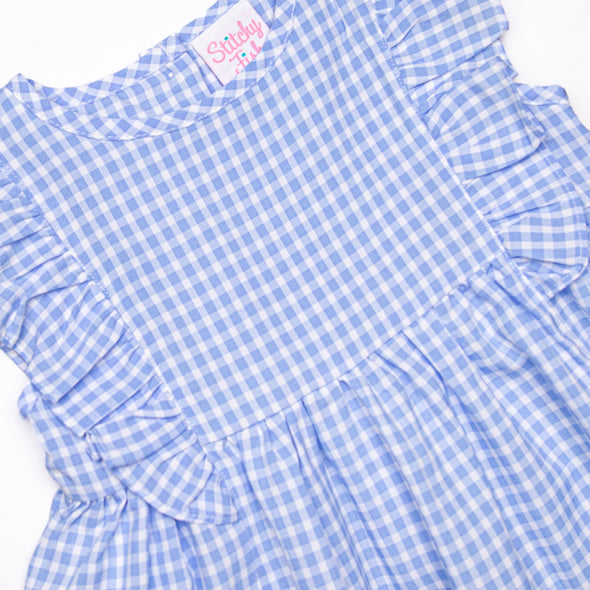 Tatum Dress, Blue Gingham