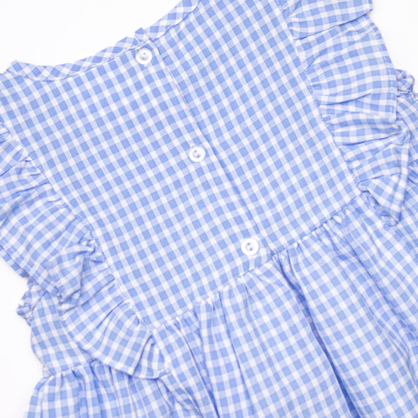 Tatum Dress, Blue Gingham