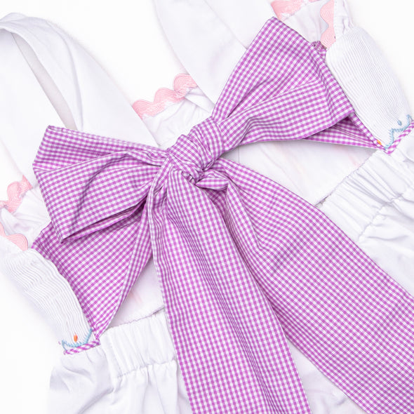 Tuesday Treats Smocked Bloomer Set, Purple