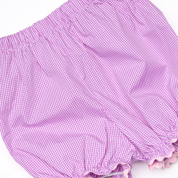 Tuesday Treats Smocked Bloomer Set, Purple