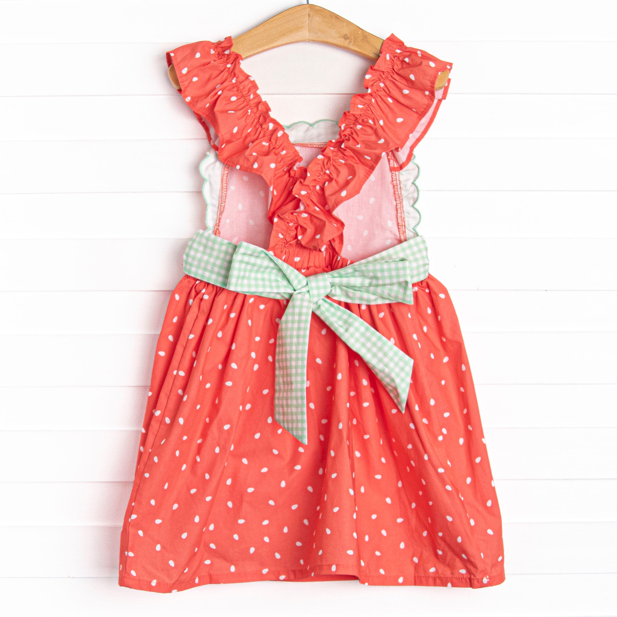 Girl's Springtime Sweetness Dress in Red size 8 | Stitchy Fish Girl's Springtime Sweetness Dress in Red size 8 | Stitchy Fish