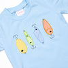 Tackle Box Treasures Applique Short Set, Blue