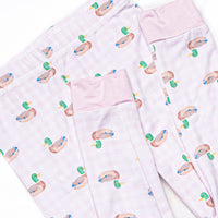 Pondside Picnic Bamboo Pajama Set, Pink