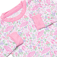 Ballroom Ballerinas Bamboo Pajama Set, Pink